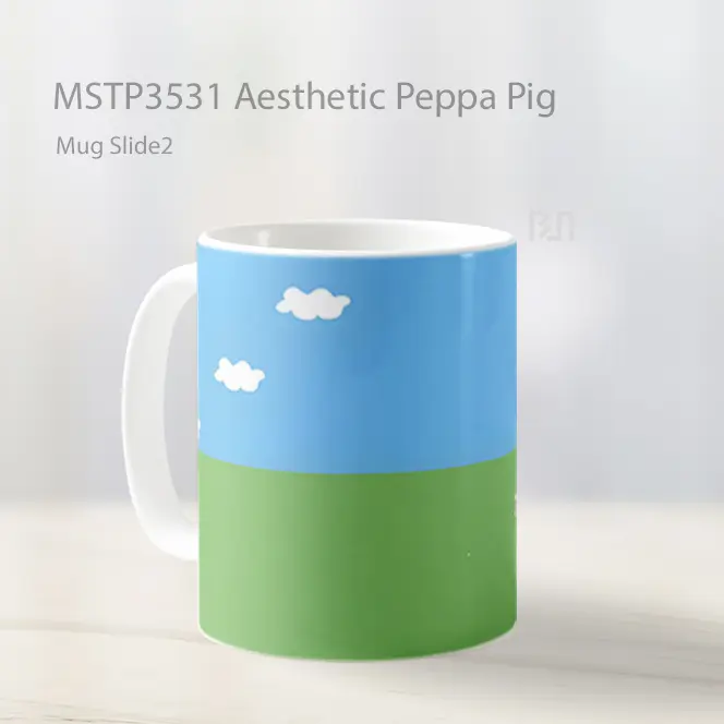 Aesthetic Peppa Pig Mug Gelas Keramik MSTP3531 - All-side / Desain