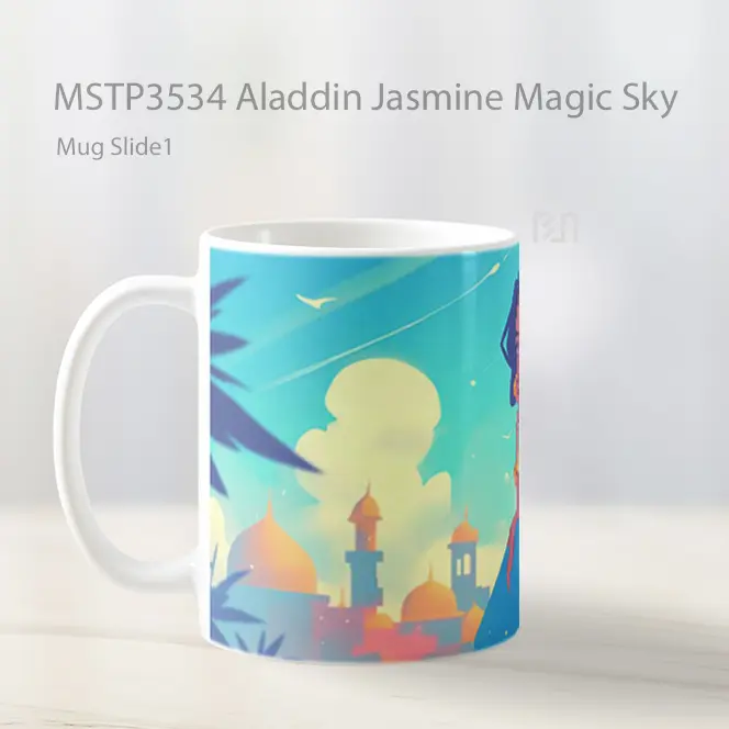 Aladdin Jasmine Magic Sky Mug Gelas Keramik MSTP3534 - All-side / Desain