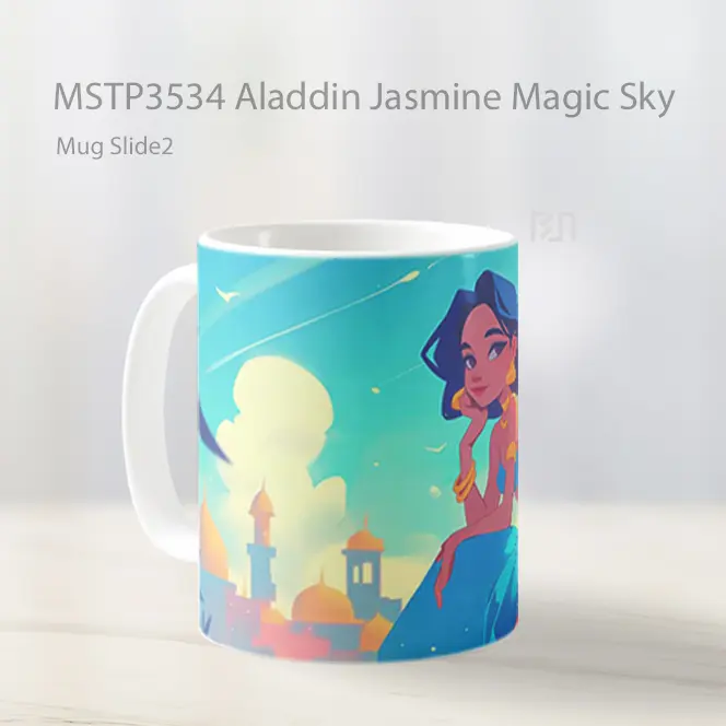 Aladdin Jasmine Magic Sky Mug Gelas Keramik MSTP3534 - All-side / Desain