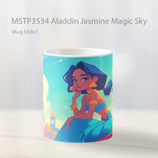 Aladdin Jasmine Magic Sky Mug Gelas Keramik MSTP3534 - All-side / Desain