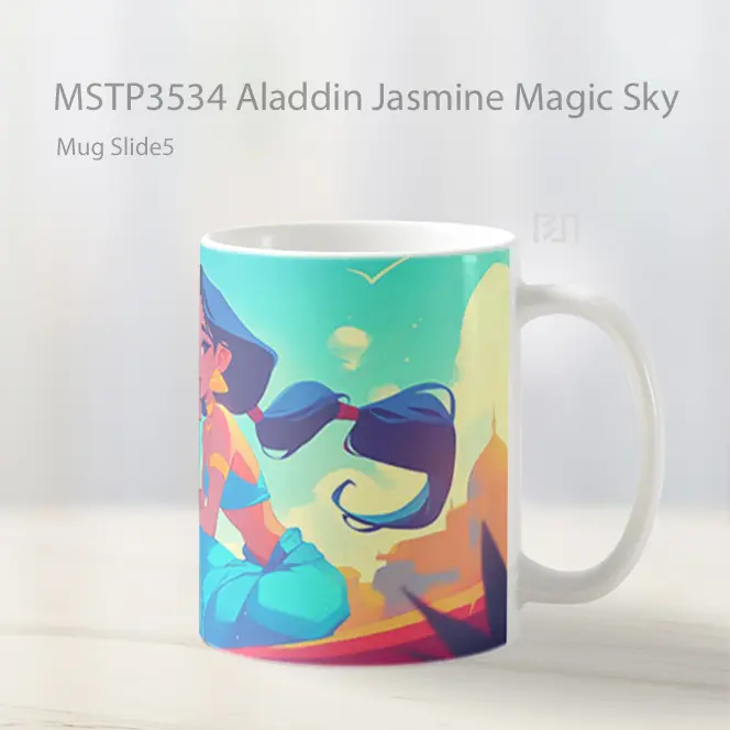 Aladdin Jasmine Magic Sky Mug Gelas Keramik MSTP3534 - All-side / Desain