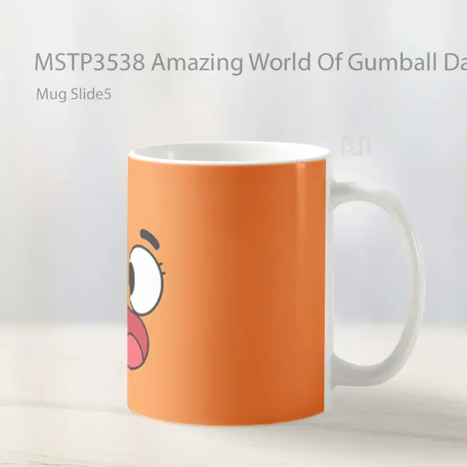 Amazing World Of Gumball Darwin Face Mug Gelas Keramik MSTP3538 - All-side / Desain