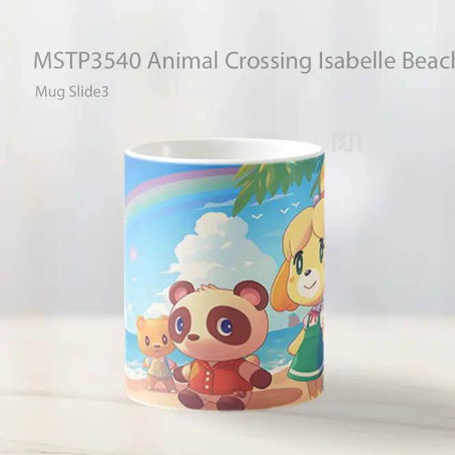 Animal Crossing Isabelle Beach Day Mug Gelas Keramik MSTP3540 - All-side / Desain