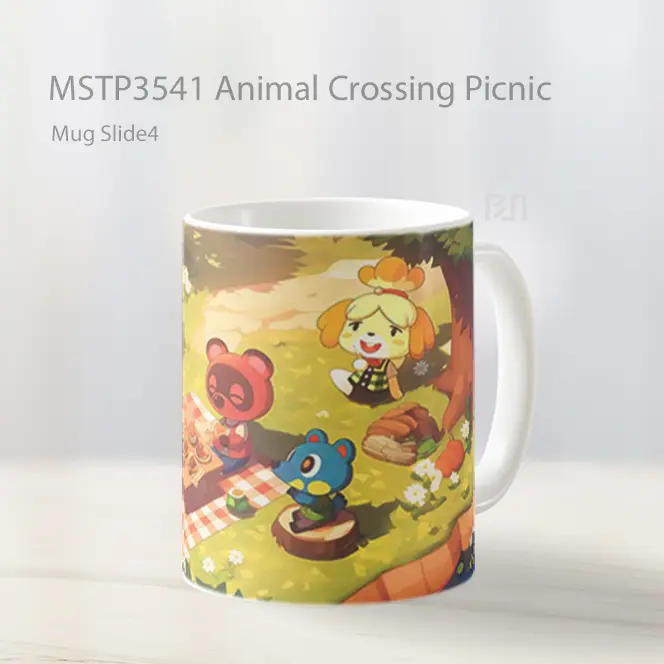 Animal Crossing Picnic Mug Gelas Keramik MSTP3541