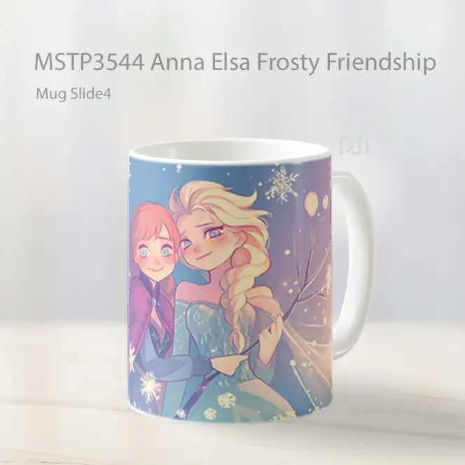 Anna Elsa Frosty Friendship Mug Gelas Keramik MSTP3544