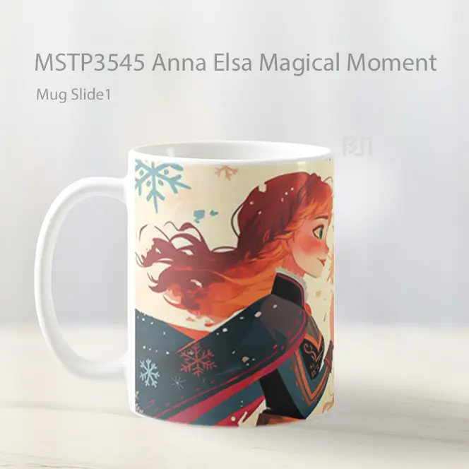 Anna Elsa Magical Moment Mug Gelas Keramik MSTP3545 - All-side / Desain
