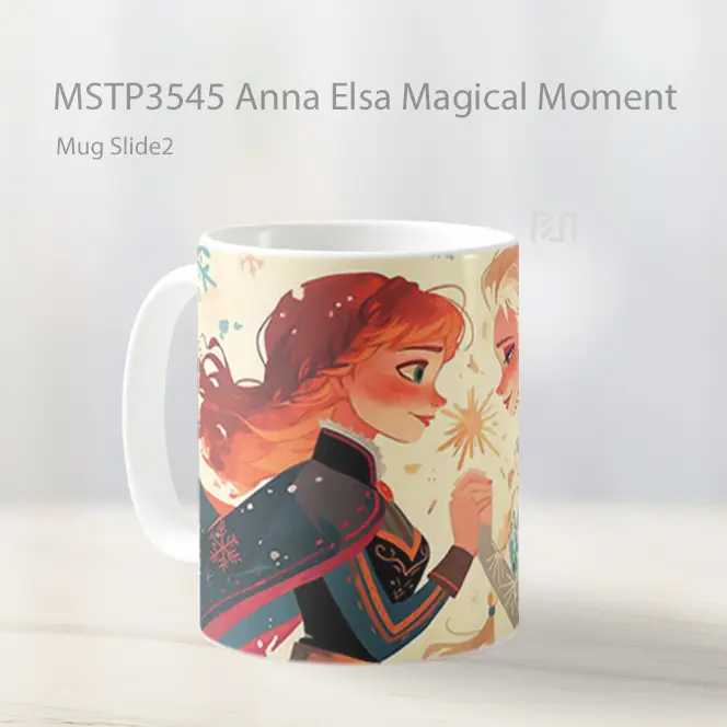 Anna Elsa Magical Moment Mug Gelas Keramik MSTP3545 - All-side / Desain
