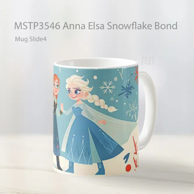 Anna Elsa Snowflake Bond Mug Gelas Keramik MSTP3546