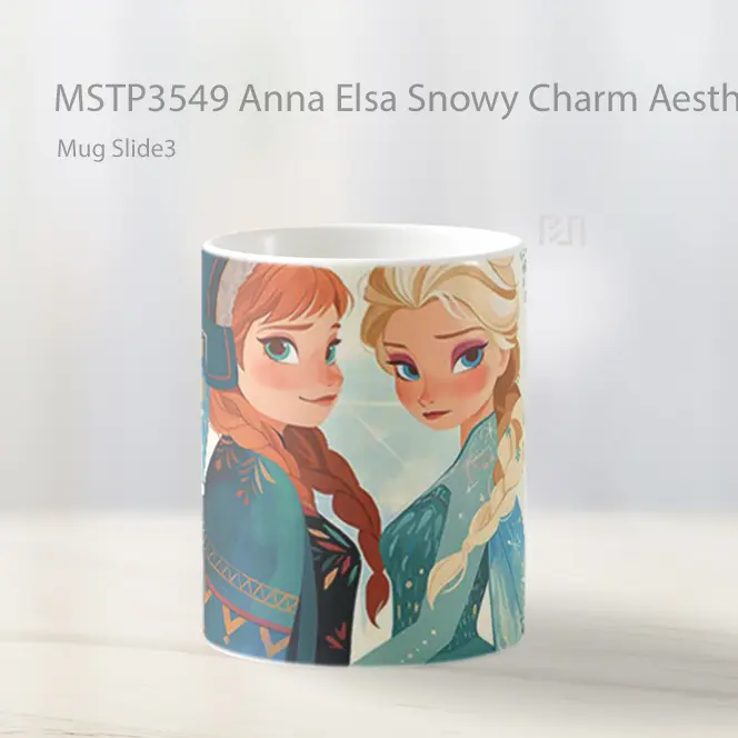 Anna Elsa Snowy Charm Aesthetic Mug Gelas Keramik MSTP3549 - All-side / Desain