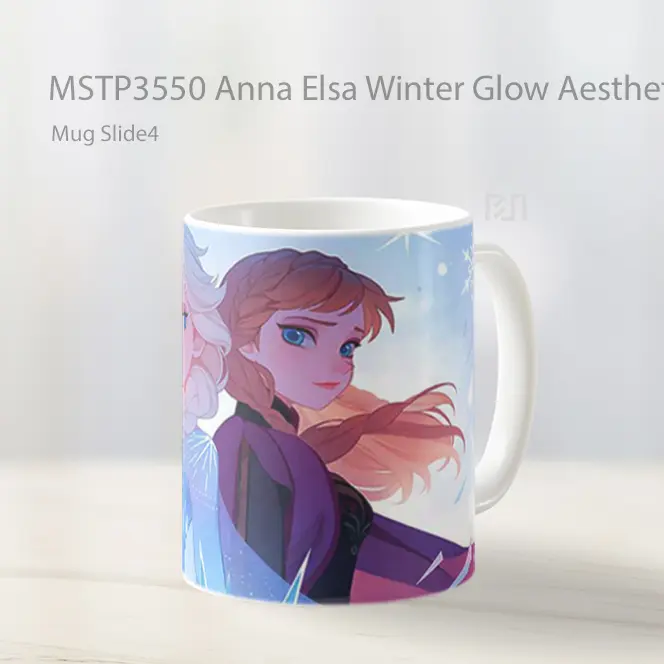 Anna Elsa Winter Glow Aesthetic Mug Gelas Keramik MSTP3550