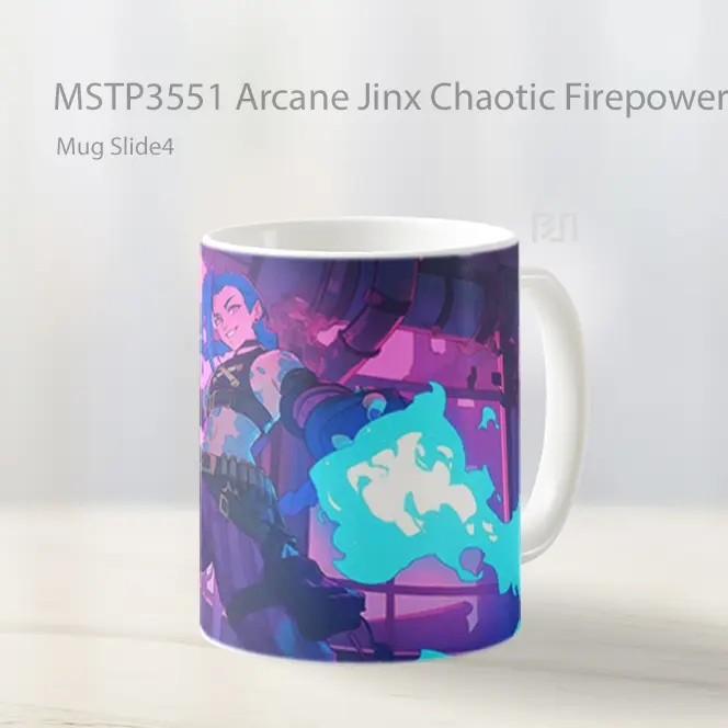 Arcane Jinx Chaotic Firepower Mug Gelas Keramik MSTP3551