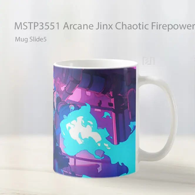 Arcane Jinx Chaotic Firepower Mug Gelas Keramik MSTP3551 - All-side / Desain