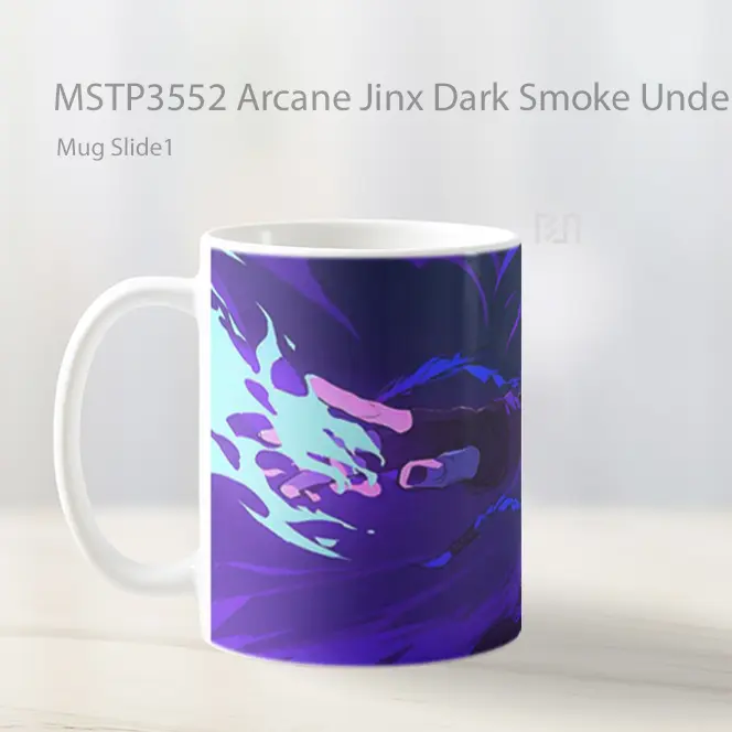 Arcane Jinx Dark Smoke Underground Mug Gelas Keramik MSTP3552 - All-side / Desain