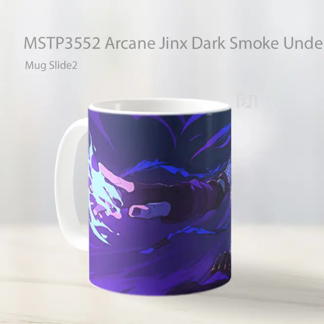 Arcane Jinx Dark Smoke Underground Mug Gelas Keramik MSTP3552 - All-side / Desain