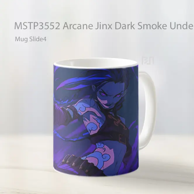Arcane Jinx Dark Smoke Underground Mug Gelas Keramik MSTP3552