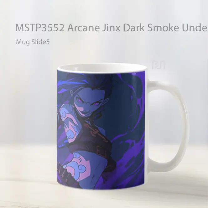 Arcane Jinx Dark Smoke Underground Mug Gelas Keramik MSTP3552 - All-side / Desain