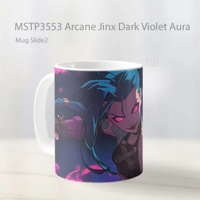 Arcane Jinx Dark Violet Aura Mug Gelas Keramik MSTP3553 - All-side / Desain