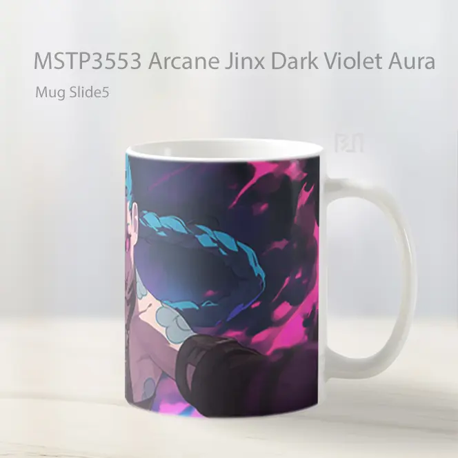 Arcane Jinx Dark Violet Aura Mug Gelas Keramik MSTP3553 - All-side / Desain