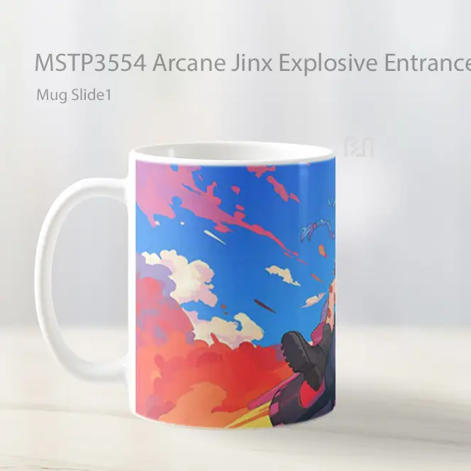 Arcane Jinx Explosive Entrance Mug Gelas Keramik MSTP3554 - All-side / Desain