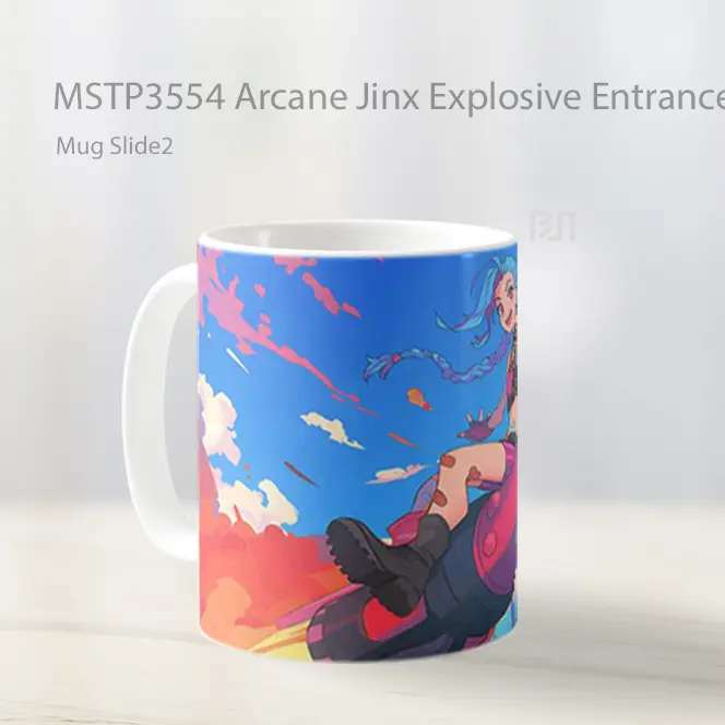 Arcane Jinx Explosive Entrance Mug Gelas Keramik MSTP3554 - All-side / Desain