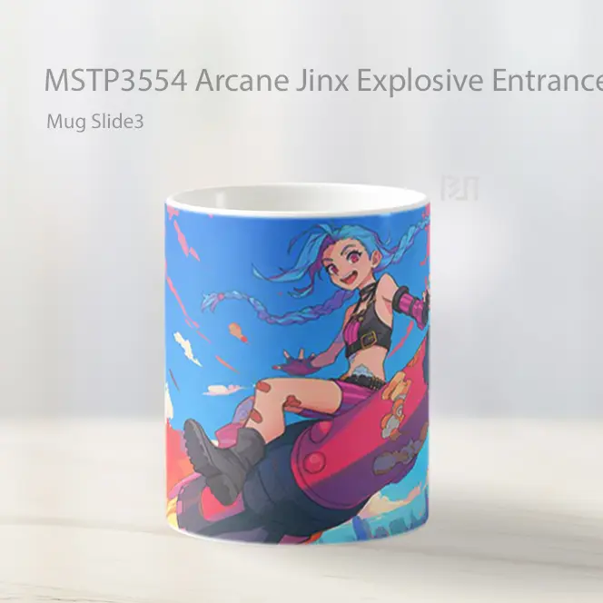 Arcane Jinx Explosive Entrance Mug Gelas Keramik MSTP3554 - All-side / Desain