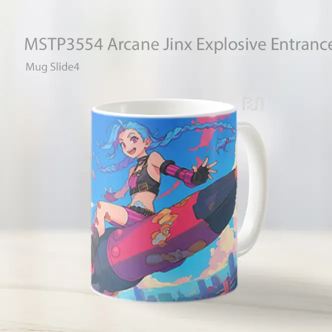 Arcane Jinx Explosive Entrance Mug Gelas Keramik MSTP3554