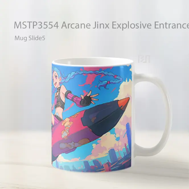 Arcane Jinx Explosive Entrance Mug Gelas Keramik MSTP3554 - All-side / Desain