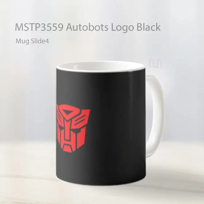 Autobots Logo Black Mug Gelas Keramik MSTP3559