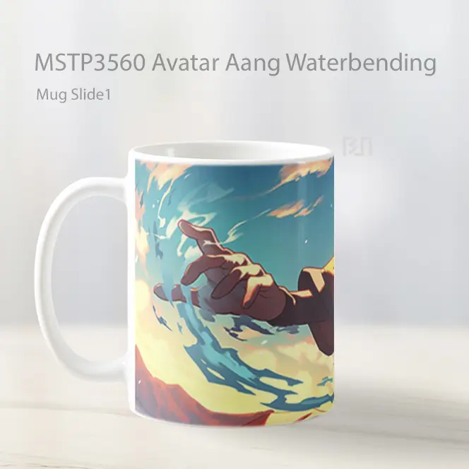 Avatar Aang Waterbending Mug Gelas Keramik MSTP3560 - All-side / Desain