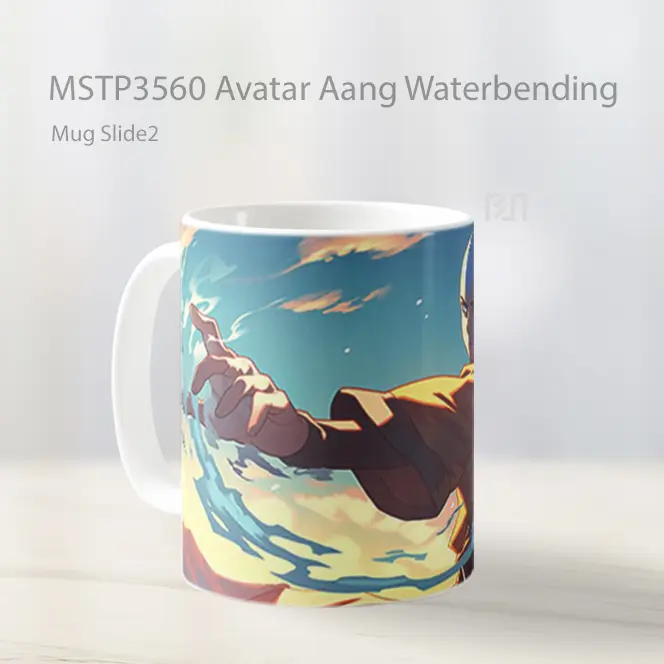 Avatar Aang Waterbending Mug Gelas Keramik MSTP3560 - All-side / Desain