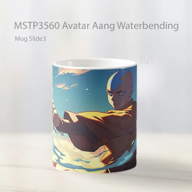 Avatar Aang Waterbending Mug Gelas Keramik MSTP3560 - All-side / Desain