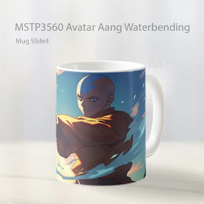Avatar Aang Waterbending Mug Gelas Keramik MSTP3560