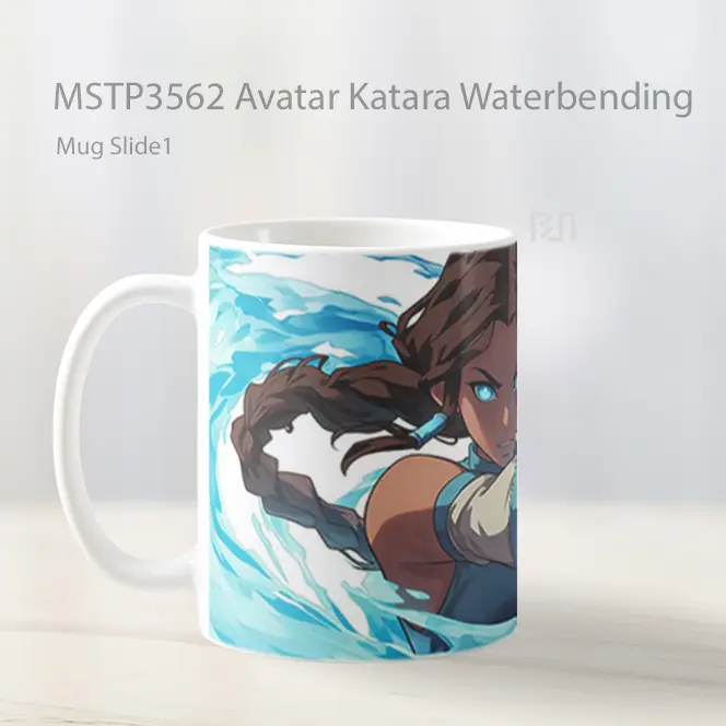 Avatar Katara Waterbending Mug Gelas Keramik MSTP3562 - All-side / Desain