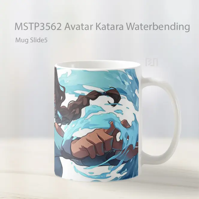 Avatar Katara Waterbending Mug Gelas Keramik MSTP3562 - All-side / Desain