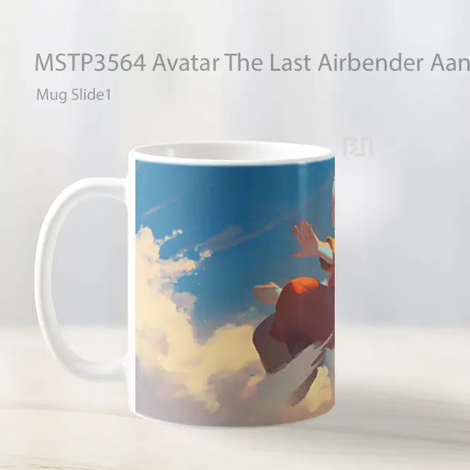 Avatar The Last Airbender Aang Cloud Travel Mug Gelas Keramik MSTP3564 - All-side / Desain