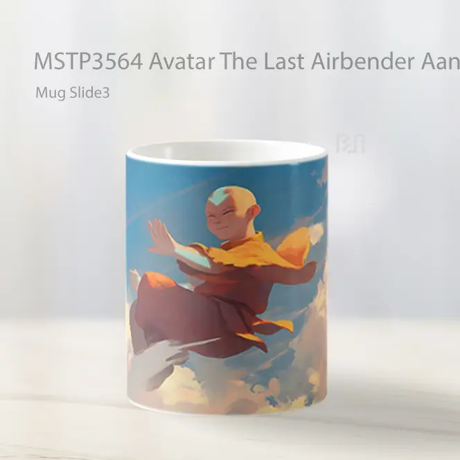 Avatar The Last Airbender Aang Cloud Travel Mug Gelas Keramik MSTP3564 - All-side / Desain