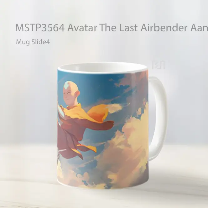 Avatar The Last Airbender Aang Cloud Travel Mug Gelas Keramik MSTP3564