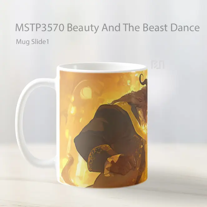 Beauty And The Beast Dance Mug Gelas Keramik MSTP3570 - All-side / Desain