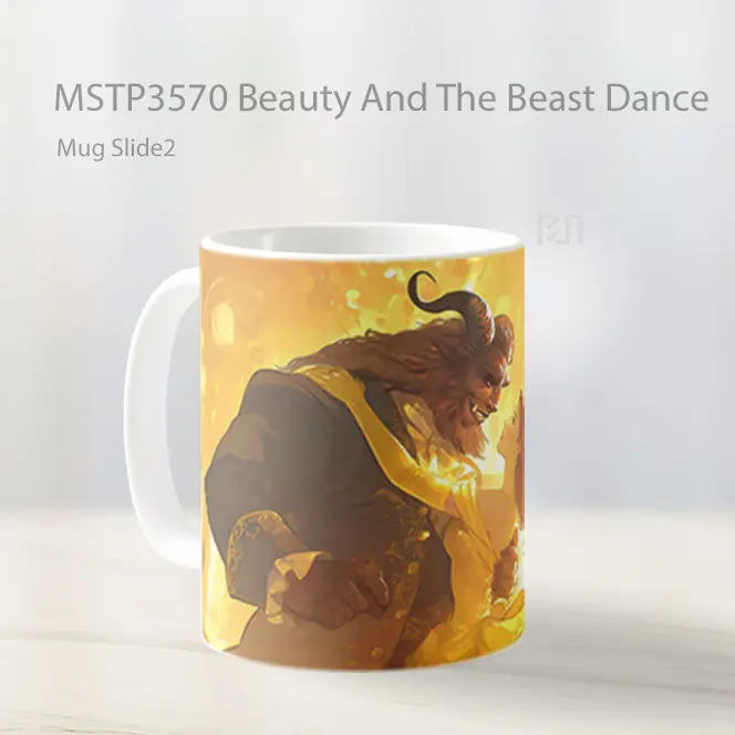 Beauty And The Beast Dance Mug Gelas Keramik MSTP3570 - All-side / Desain