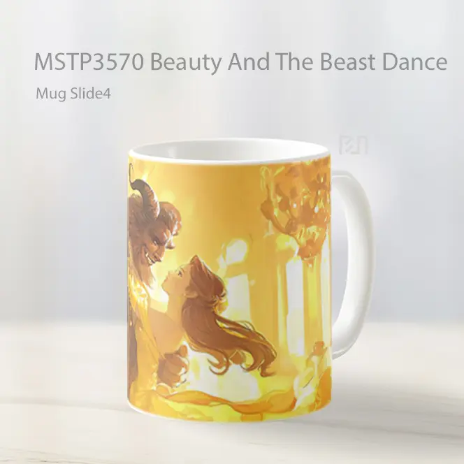 Beauty And The Beast Dance Mug Gelas Keramik MSTP3570