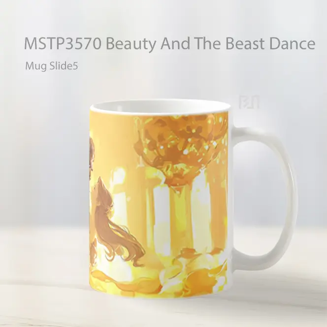Beauty And The Beast Dance Mug Gelas Keramik MSTP3570 - All-side / Desain