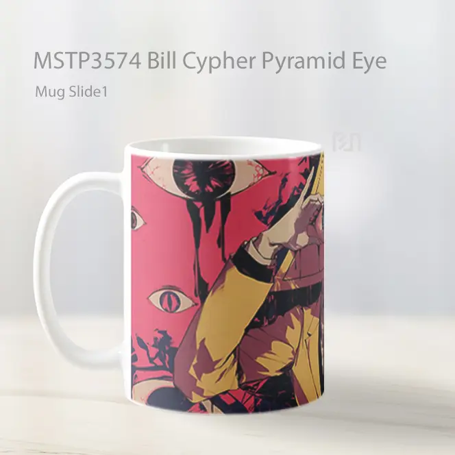 Bill Cypher Pyramid Eye Mug Gelas Keramik MSTP3574 - All-side / Desain