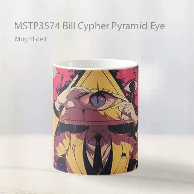 Bill Cypher Pyramid Eye Mug Gelas Keramik MSTP3574 - All-side / Desain