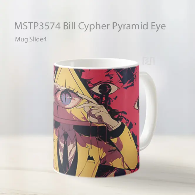 Bill Cypher Pyramid Eye Mug Gelas Keramik MSTP3574