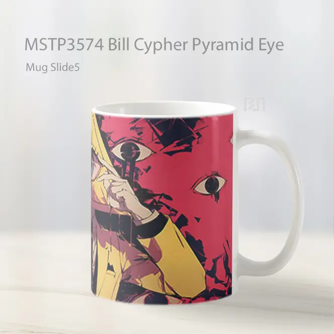 Bill Cypher Pyramid Eye Mug Gelas Keramik MSTP3574 - All-side / Desain