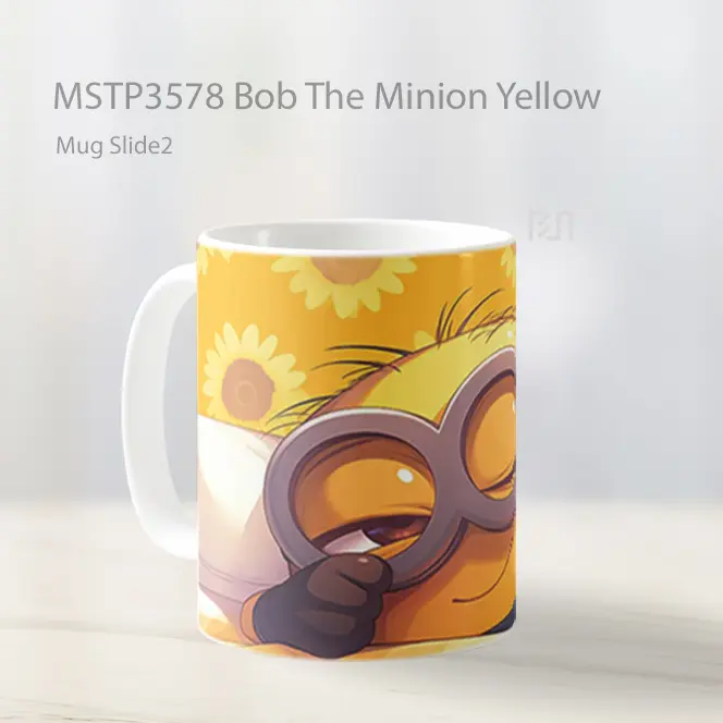 Bob The Minion Yellow Mug Gelas Keramik MSTP3578 - All-side / Desain