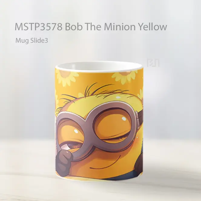 Bob The Minion Yellow Mug Gelas Keramik MSTP3578 - All-side / Desain
