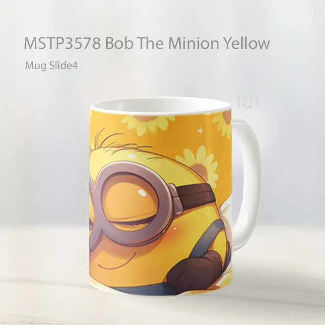 Bob The Minion Yellow Mug Gelas Keramik MSTP3578