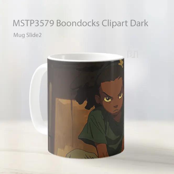 Boondocks Clipart Dark Mug Gelas Keramik MSTP3579 - All-side / Desain