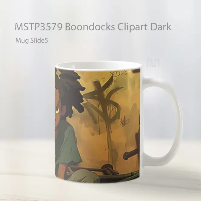 Boondocks Clipart Dark Mug Gelas Keramik MSTP3579 - All-side / Desain